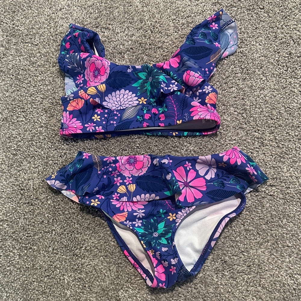 Wave Zone two piece toddler girl floral bikini‎ 3T